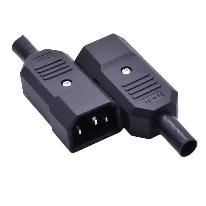 1pcs/lot Electric vehicle charging character plug pure copper three hole three pin AC Power plug 10A250V Male/female connection