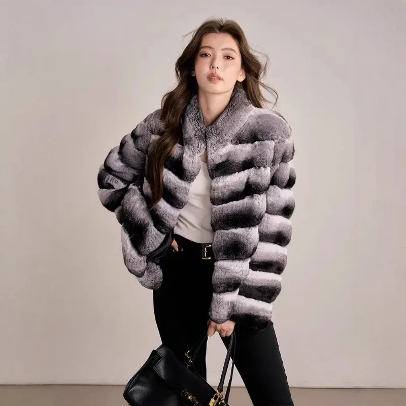 

New Women Fur Overcoat Women's Short Temperament Fur Coat