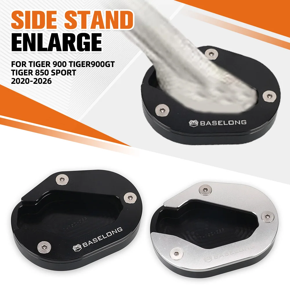 2025 For TIGER 900 TIGER900GT TIGER 850 Sport 2020 2021 2022 2023 2024 Motorcycle Kickstand Foot Side Stand Extension Pad