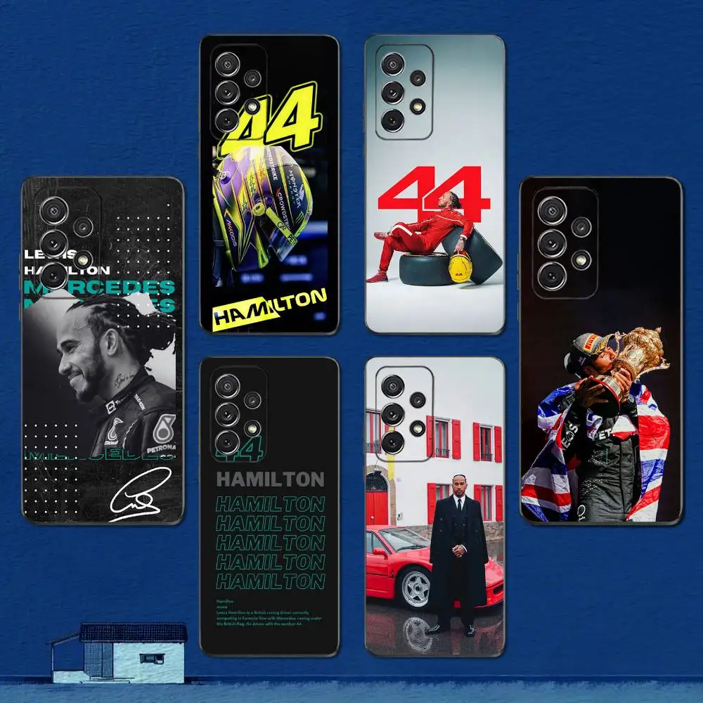 

Cool L-Lewis H-HamilTon-S-44 Phone Case For Samsung S22,S21,S20,S10,S9,S25,S24,S23,Ultra,FE,Plus,Lite,Soft Silicone Black Cover