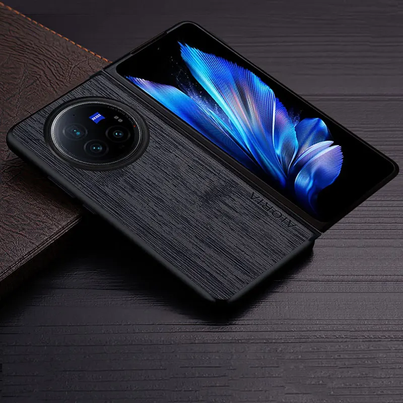 

Чехол для vivo X Fold 3 Pro с рисунком из бамбукового дерева, новый кожаный чехол для телефона, роскошный чехол для vivo X Fold 3 Pro, чехол