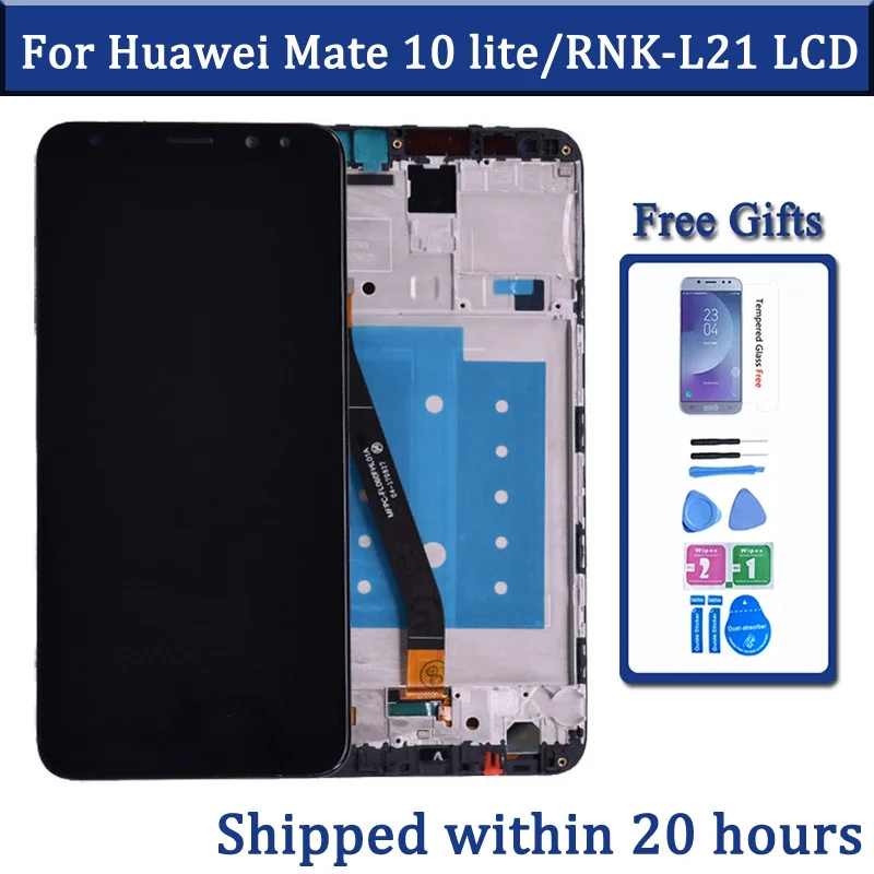 

Display For Huawei Mate 10 Lite LCD Touch Screen Digitizer Panel Replacement For Huawei Nova 2i Honor 9i G10 Maimang 6 LCD Parts