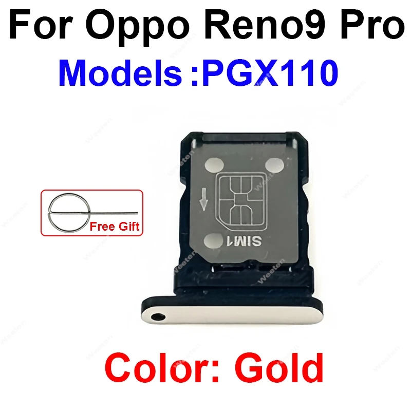 For OPPO Reno 10 10 Pro 10 Pro+ Plus 5G SIM Card Tray SIM Card Reader Holder SIM Slot Socket Parts image 6