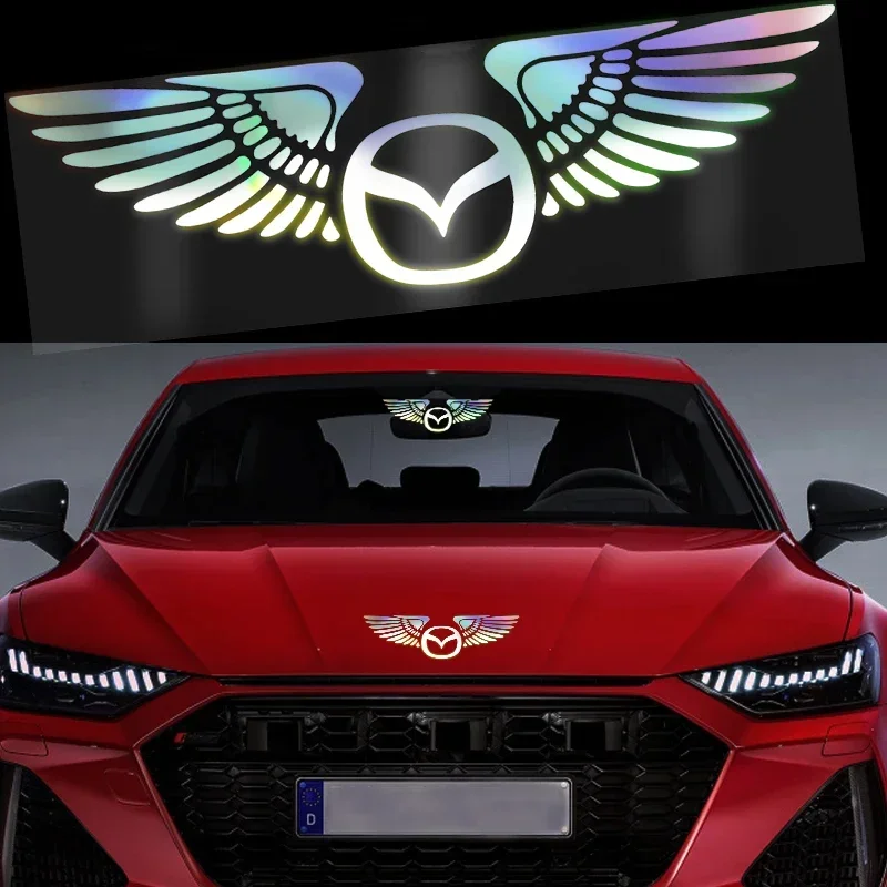 

Car Logo Stereo Front Hood Car Exterior Decoration Badge Stickers For MAZDA 2 3 6 ATENZA 3 BK BL 5 CR CW 6 II GH CX-7 ER MX-5 NC