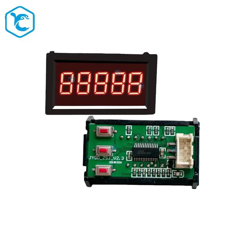 Five-digit small size pulse signal tachometer Juyi DC brushless motor driver speed display module