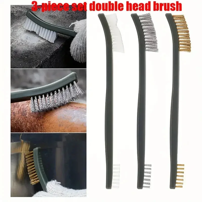 

Набор для чистки оружия: двусторонняя стальная щетка и нейлоновый патронный пинцет, универсальный тактический инструмент для чистки винтовок и охотничьих ружей