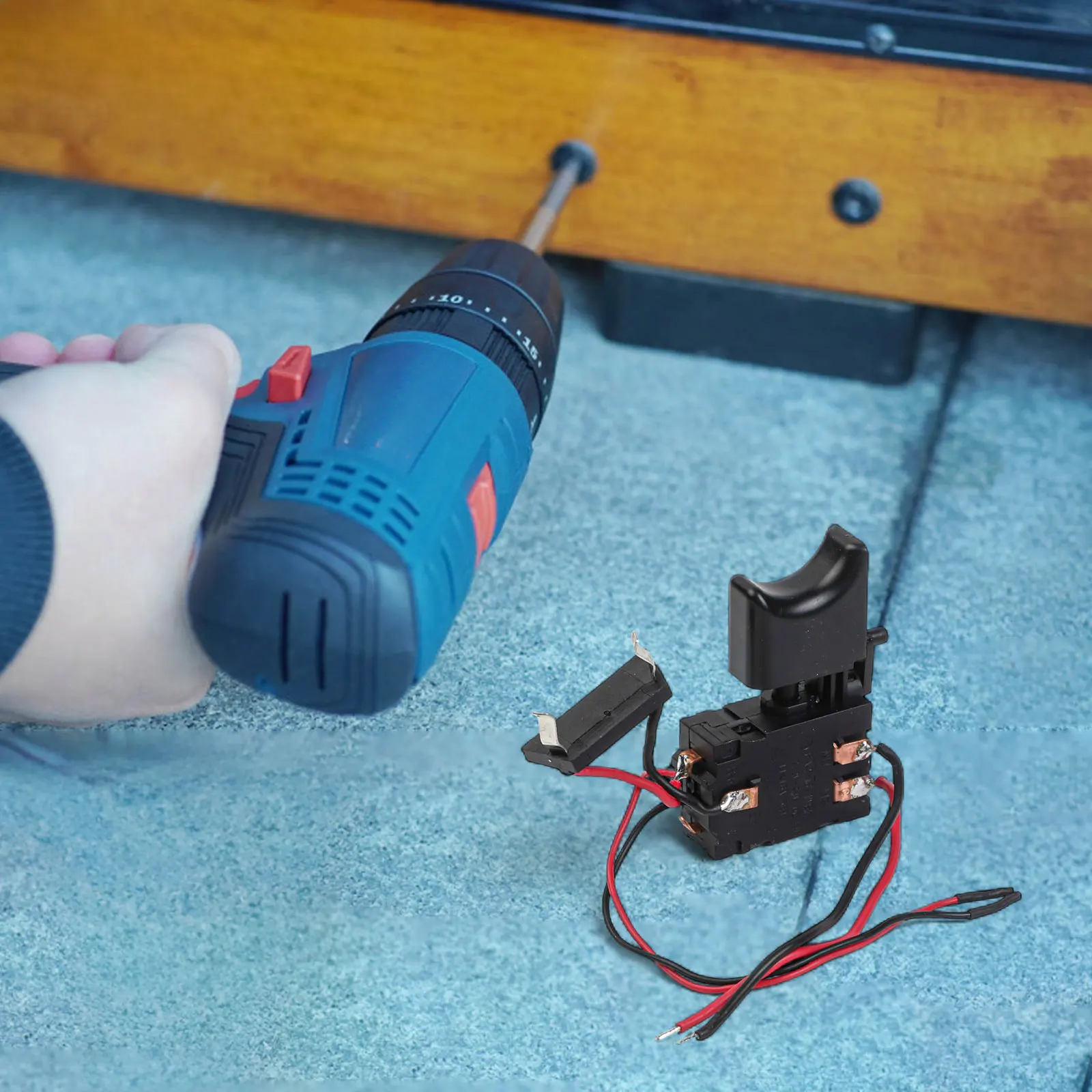 Practical Durable Speed Switch Drill Switch Dustproof Equipment FA2-16 1WEK For Electric Drill Part PlasticMetal