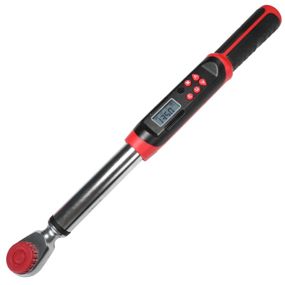 

DIY Digital Display 17-340N.m Torque Wrench Adjustable Socket Alloy Steel Chrome Automotive Tool