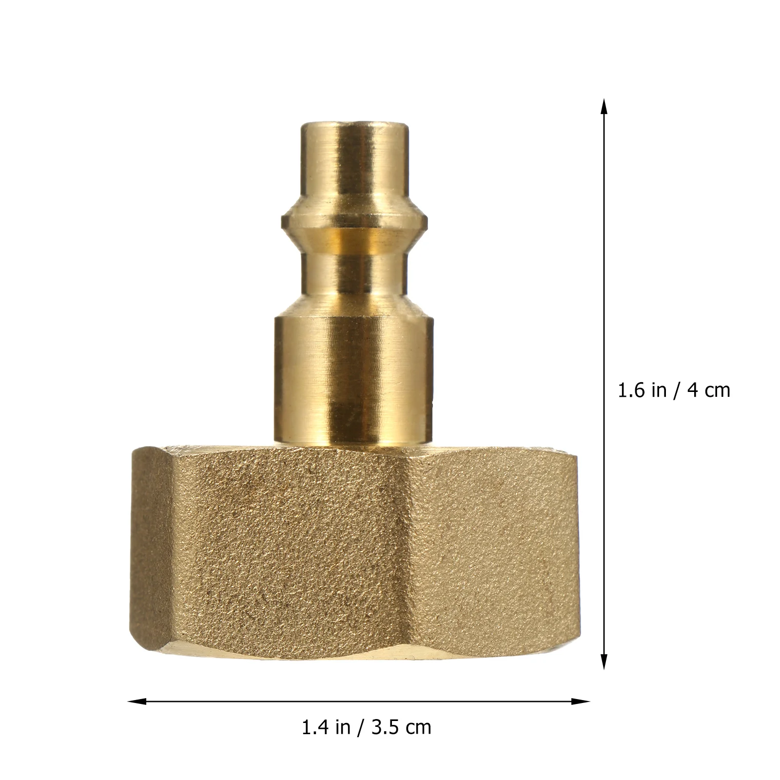

2Pcs Solid Copper Quick Connector Garden Hose Joint Easy Disconnect Precision Machined Leak Proof Operation