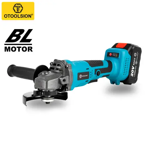 강력한 전기 브러시리스 앵글 그라인더, 20V 무선 리튬 이온 배터리, 연마 절단 및 연삭