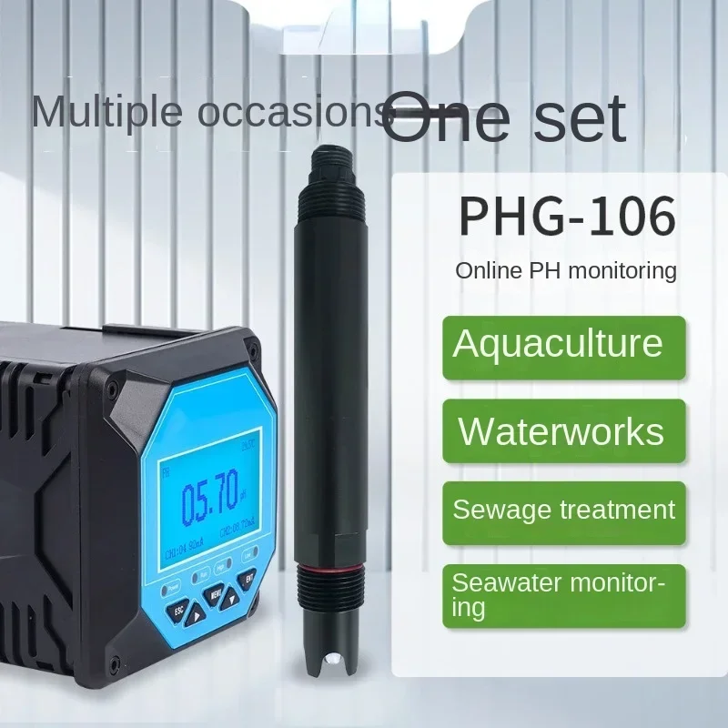 

Industrial Sewage Ph Online Monitor River Reservoir PH Water Quality Analysis and Detection Instrument PH Sensor