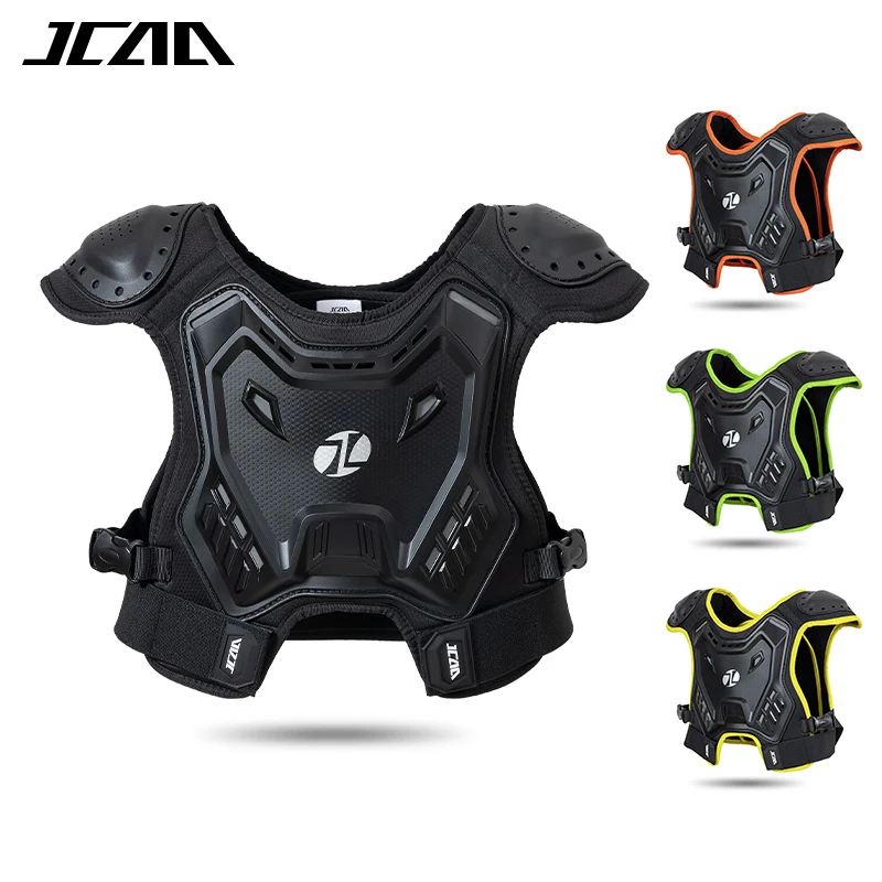 Children Youth Motorcycle Armor Vest Hard Shell Chest Back Spine Protector Ventilated Protective Gear for Dirt Bike Vest