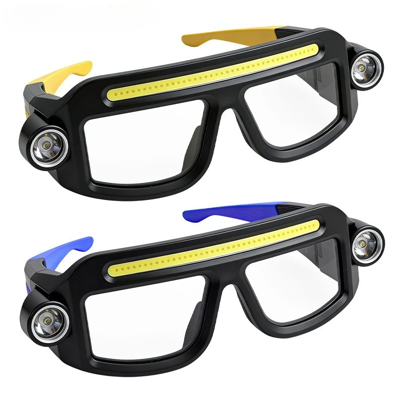 Lampe frontale LED COB rechargeable TYPE C, étanche, légère, à angle réglable, pour l'entretien et la réparation automobile