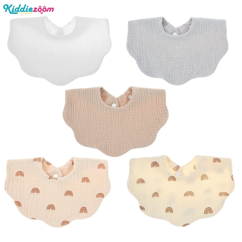 5 Stks/partij Baby Speeksel Handdoek 100% Katoen Vier Seizoen Unisex Effen Kleur Slabbetjes Pasgeboren Schattige Slabbetjes Meisje Jongen 0-18