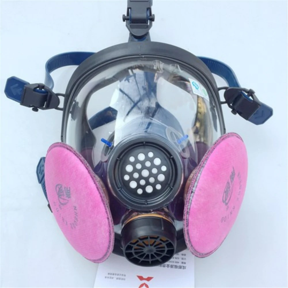 

Многоразовый химический респиратор ST-S100X-2+2шт с фильтрами KP100 2091 для защиты лица #