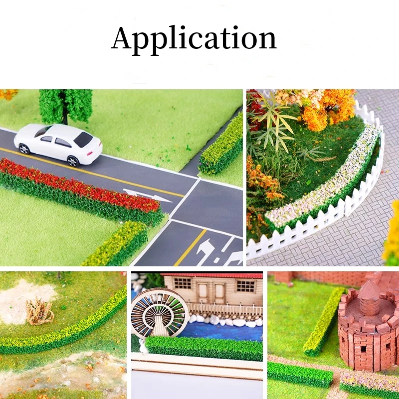 Paisage Miniature touffes d'herbe statiques 5 pièces adhésif troupeau haches d'arbustes pour modèle ferroviaire paysage Wargaming Diorama architectural