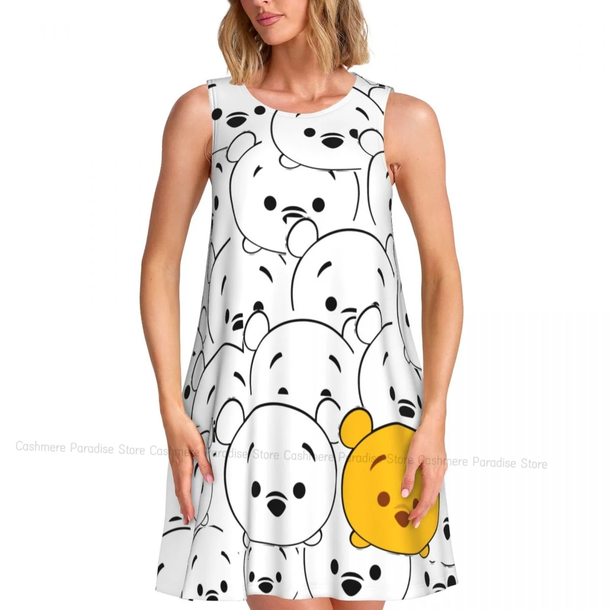 Robes d'été pour femmes, t-shirt de plage, sans manches, mignon, bière, décontracté, ample, débardeur, 2025