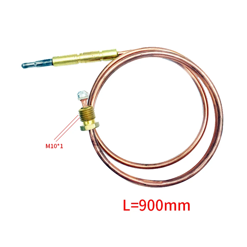 Gas Water Heater Thermocouple Western Kitchen Accessories Flameout Protection Device M10*1 Connector Nuts Universal Sensor 900mm