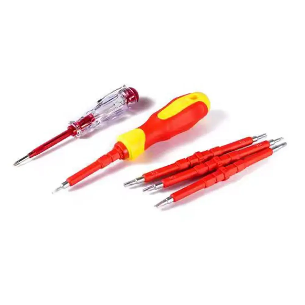 Prodrill 1000V Prodrill-Insulated Electrician Screwdriver Set Strong Magnetic Bit with Handle Slotted Torx Hex Square