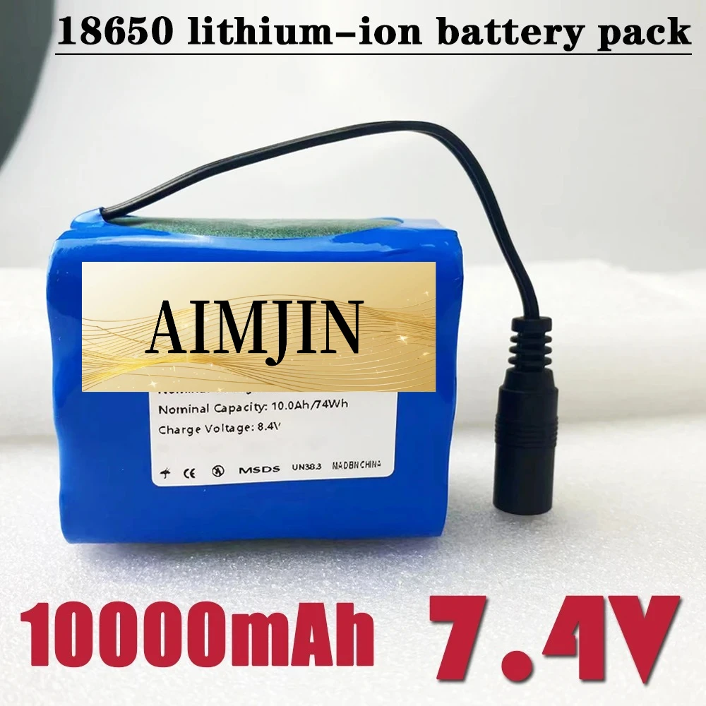 

2S3P 7,4 В 10 Ач аварийный DIY 18650 литиевый аккумулятор 10 Ач светодиодный светильник для рыбалки Bluetooth-динамик медицинское оборудование