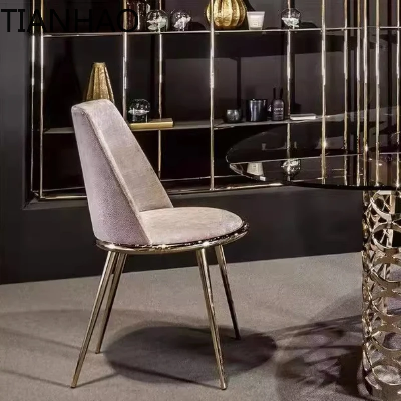 High Bedroom Dining Chair Food Luxury Clearance Modern Ins Dressing Makeup Anti Kitchen Eating Accent Balcony Home Furniture
