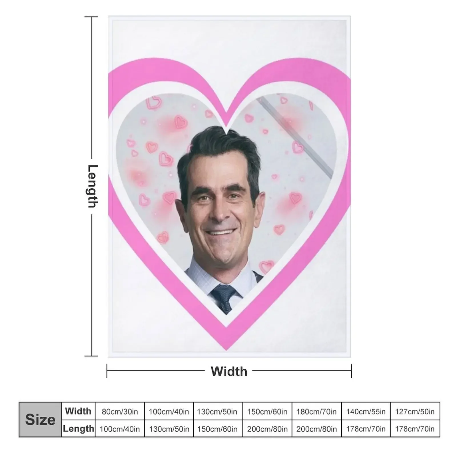 Modern family: Phil Dunphy heart Throw Blanket Weighted Summer Beddings Thermals For Travel Blankets