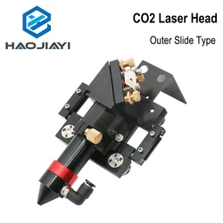 New Arrival CO2 Laser Head for Dia.20mm FL 50.8/ 63.5mm/101.6mm Lens D25mm Mirror Outer Slider Type with Air Assist Nozzle