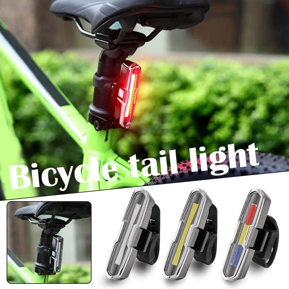 Bicycle Rear Lights LED Bike Lamp Tail Light USB Rechargeable Cycling Rear Flashlight For Bicycle Lighting MTB Road Bike Parts