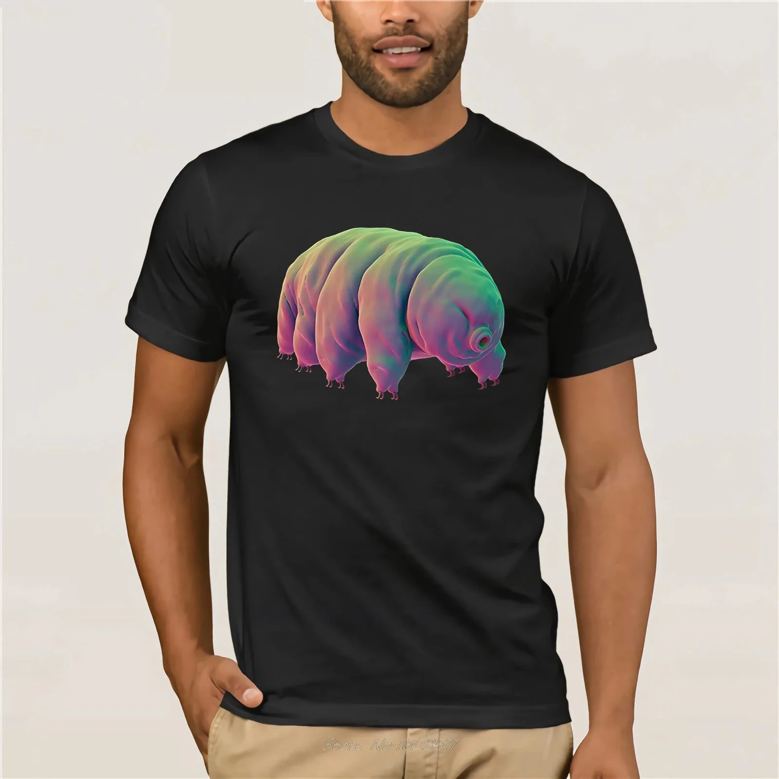 Tardigrade Water Bear TShirt Summer Men's Short Sleeve T-Shirt Casual Top Funny Tees Cotton T Shirt Harajuku