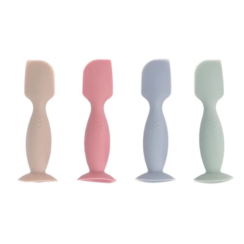 

4pcs Baby Diaper Cream Spatula Soft Newborn Necessities Silicone Baby Butt Paste Applicator