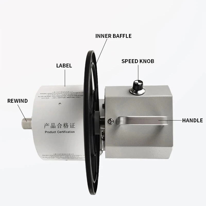 Easy to Use New Q6 Automatic Label Rewinder Speed Control Two-Way Rewinding Barcode Self-adhesive Roll Paper Label Machine