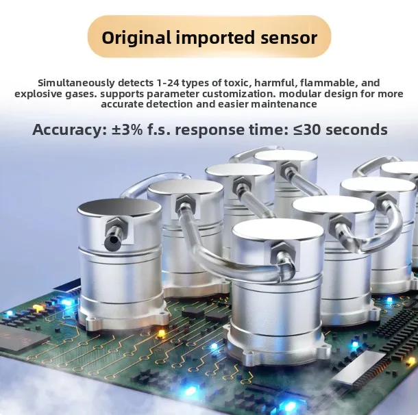 Support custom portable detector, composite optional gas analyzer toxic gas concentration detector