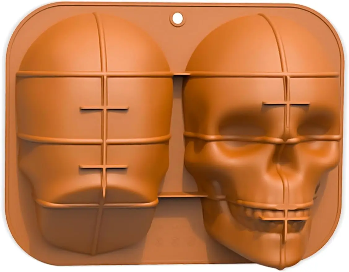 3d Skull Cake Molds for Baking  Cake Molds for Halloween  Food Grade Silicone DIY  Pan for Birthday and all parties