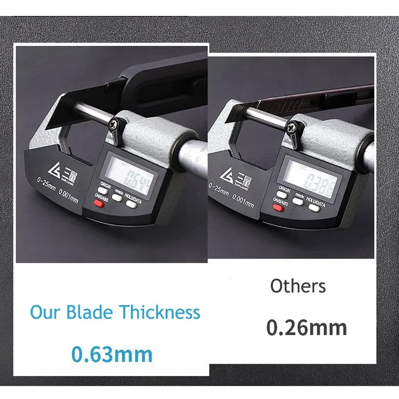 2 قطعة سكّين متعدّد الاستخدامات 20 قطعة شفرات سكين الجيب قطع الورق هدم سكين سريع #6