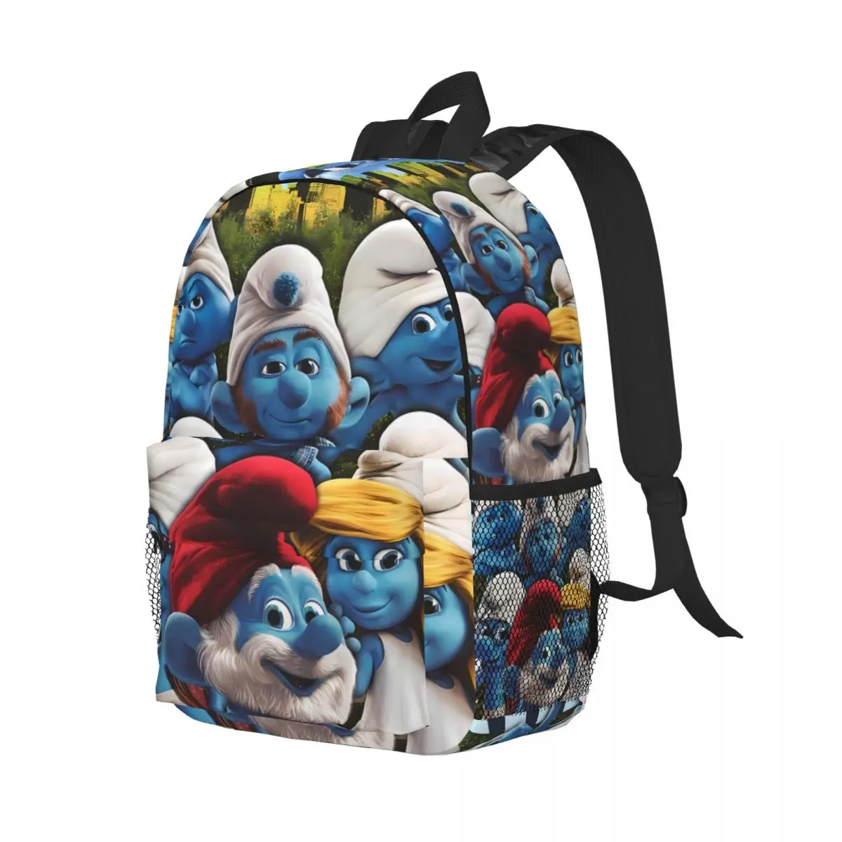 The-Similar-Smurfs New Fashion High Capacity Waterproof College Backpack Trendy Laptop Travel Book Bag 15inch