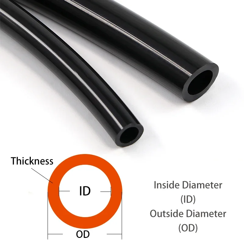 2-10M PU Pneumatic Tube Flexible Component Air Hose 3x2/5x3/6x4/8x5/10x6.5/12x8/14x10/16x12mm For Compressor Polyurethane Tubing