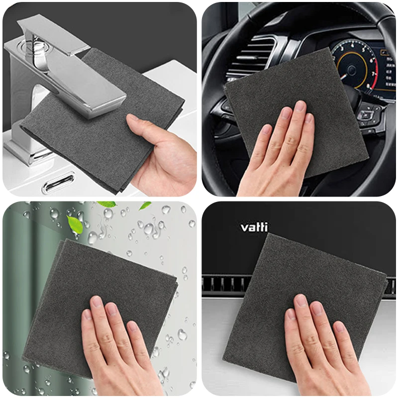 1PC Car Cleaning Cloth Auto Window Mirror Wipe Towels Rag Reusable Microfiber Washing Rags Household Glass Cleaning Cloth