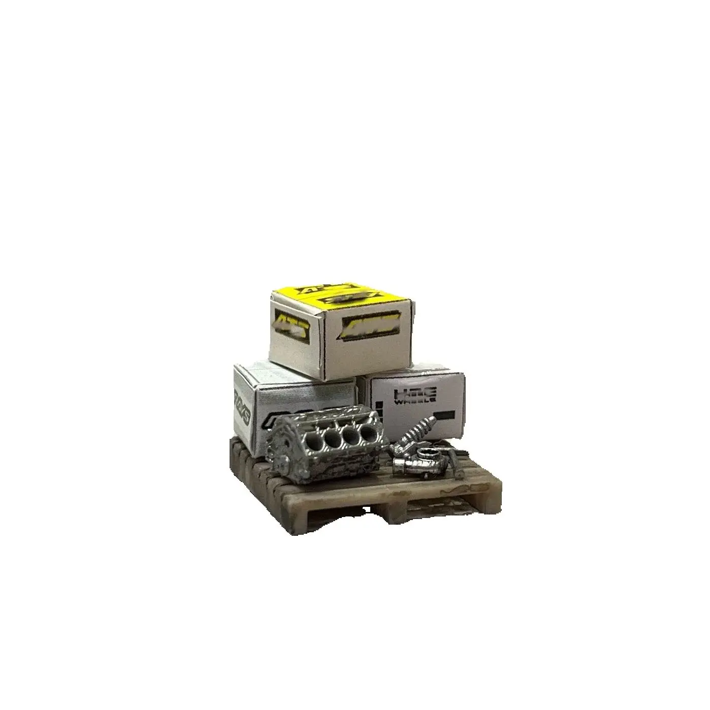 

1/64 Cargo Shipping Boxes Scene Garage Models Car Diorama Accessories