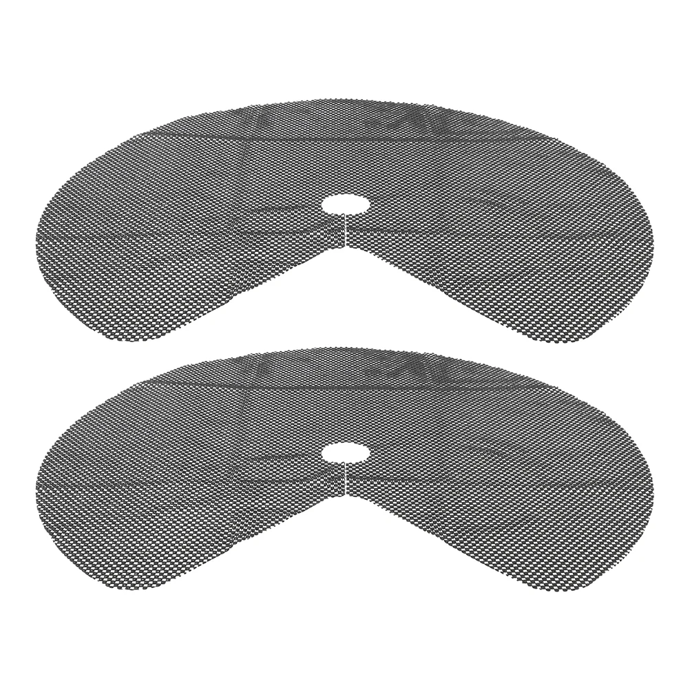 

2 Pcs Mat Shelf Liner Non Slip Round Black Fridge Mats Easy Clean Cabinet Multiple Cabinet Liners Colors