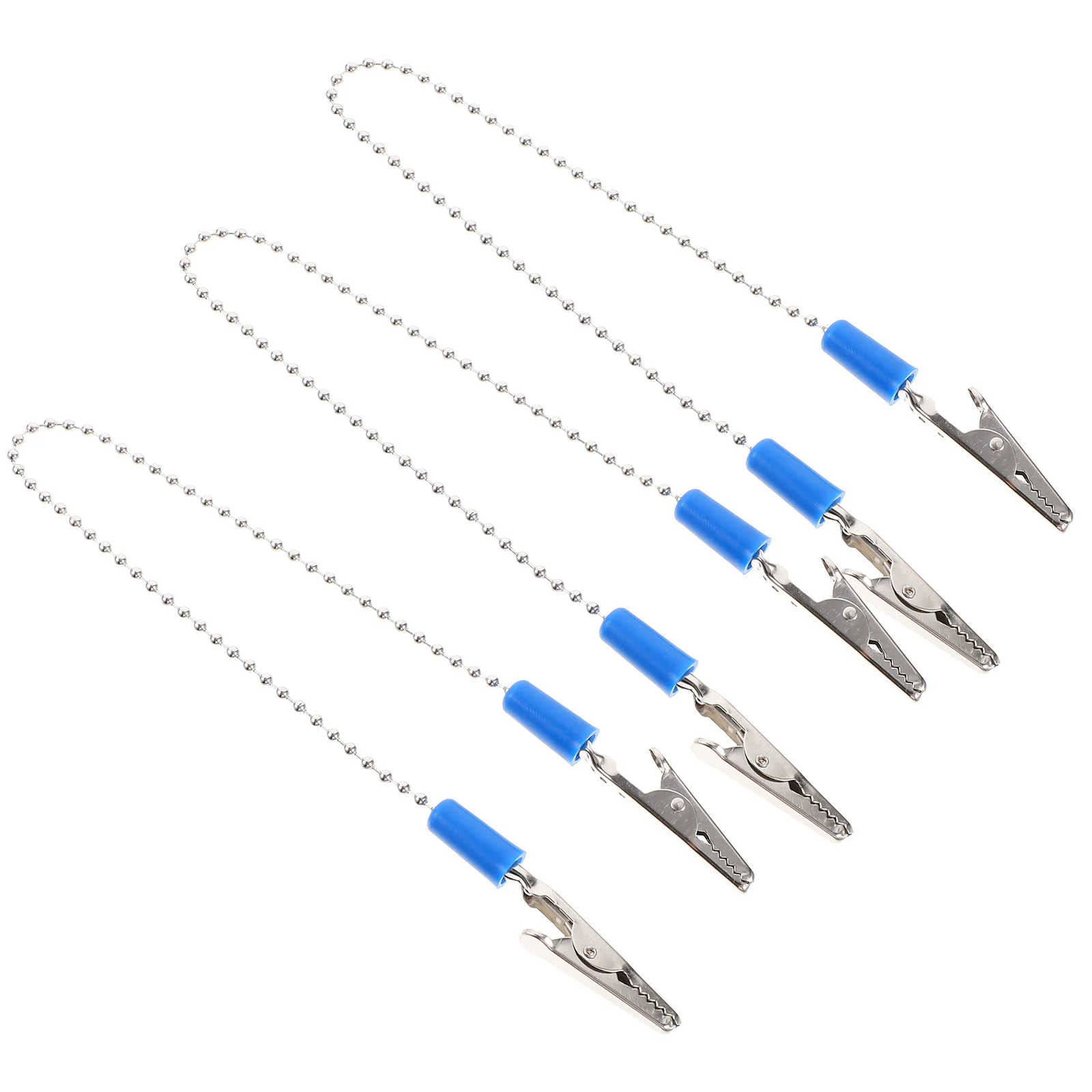 

3 шт., зажимы для держателей нагрудников из цинкового сплава, легкая прочная цепочка для салфеток для взрослых, аксессуары для еды, зажимы для нагрудников