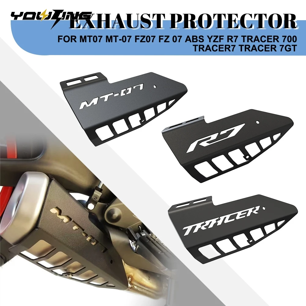 Exhaust Pipe Heat Shield Cover Muffler Protector Guard FOR YAMAHA YZF R7 Tracer 700 Tracer7 Tracer 7GT MT07 MT-07 FZ07 FZ 07 ABS