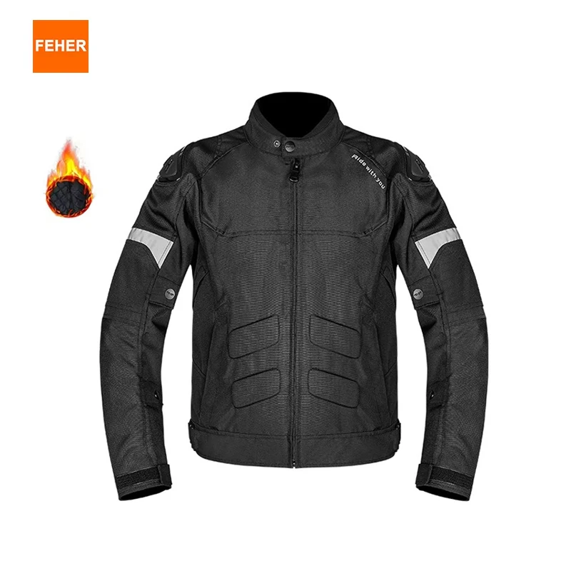 

FEHER Winter Motorcycle Jacket Man Waterproof All Seasons Breathable TPU Shoulder Protection Commuter Motorcycle Riding Jackets