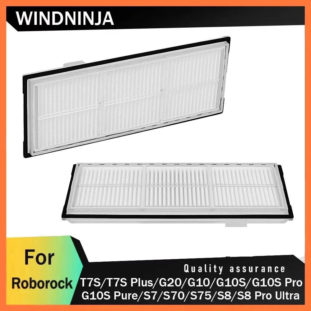 ل Roborock G10/G10S/S7/S70/S75/S8/S8/T7S/T7S Plus/G10S Pro/G10S Pure/G20 Pro Ultra HEPA مرشح جهاز آلي لتنظيف الأتربة قطع الغيار