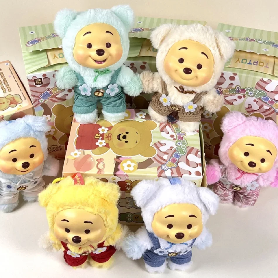 ตุ๊กตาหมีพูห์ ดิสนีย์ ซีรีส์ปาร์ตี้ซนๆ แบบกล่องสุ่ม ของเล่นตุ๊กตา จี้ห้อยตกแต่ง ขายดี