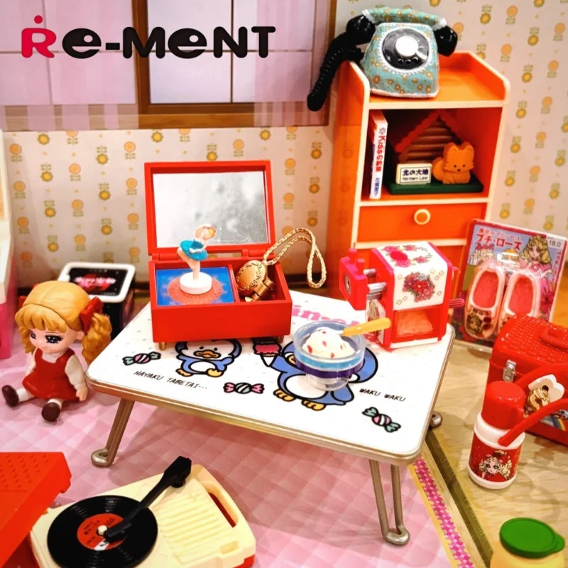 New  Anime Showa Retro Memories My Room Blind Box Action Figure Pvc Miniature Scene Model Statue Rement Twisted Egg Gift Toy