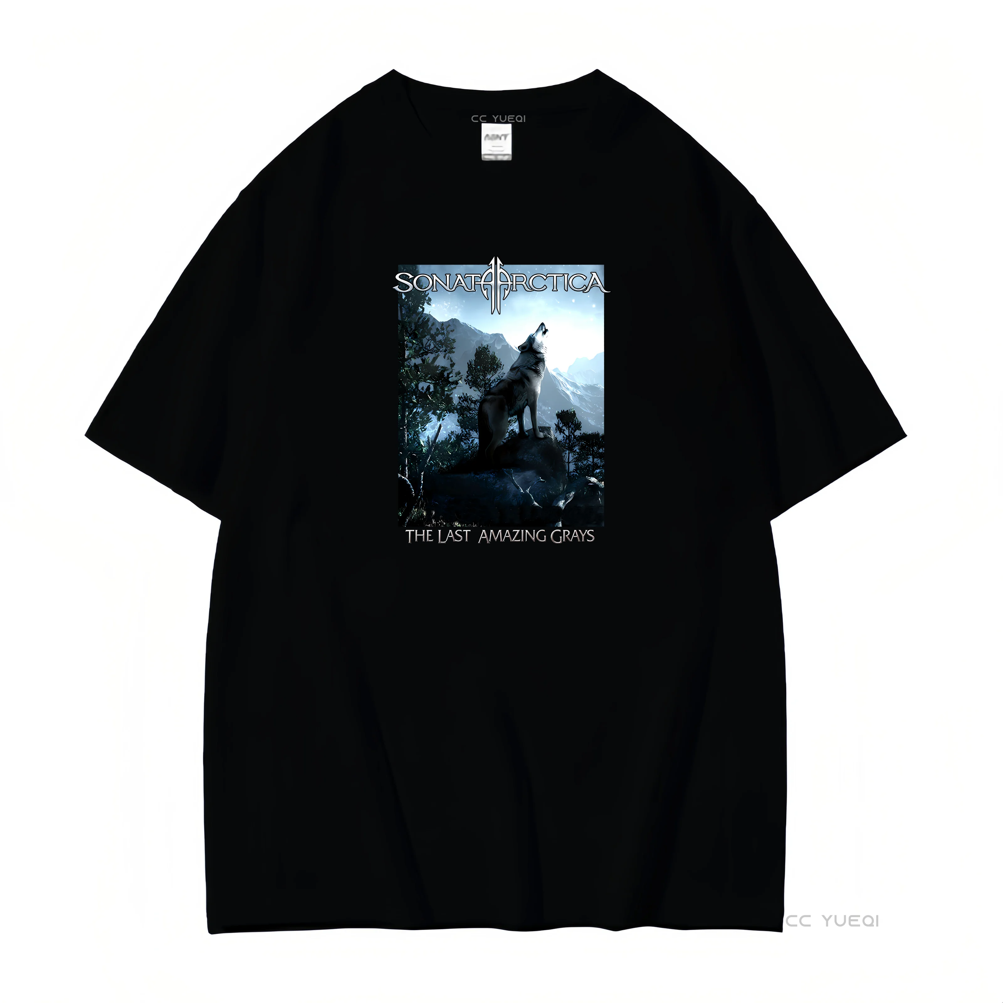 Camiseta Sonata Arctica álbum 2009 The Last Amazing Grays Nightwish Stratovarius vintage lavado homme ropa de diseñador de moda