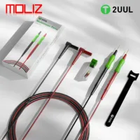 2UUL MT01 Stainless steel Multimeter Test Lead Probe Wire Pen Replaceable Tester Wire Tips 1000V 20A Anti-burn/freeze Test Tool