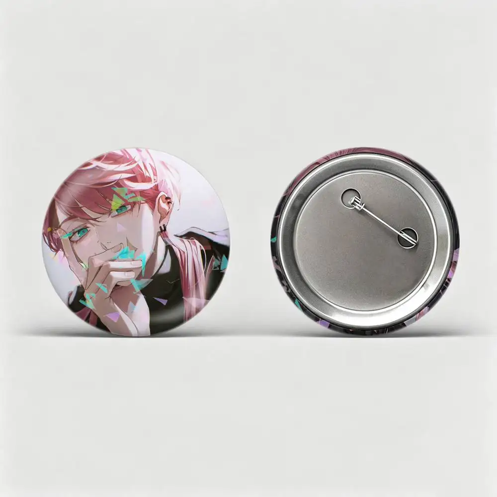 Sanzu Haruchiyo Tokyo-R-Revengers Badges Creative Tinplate Round Button PinsBrooch Badge Clothes Backpack Custom