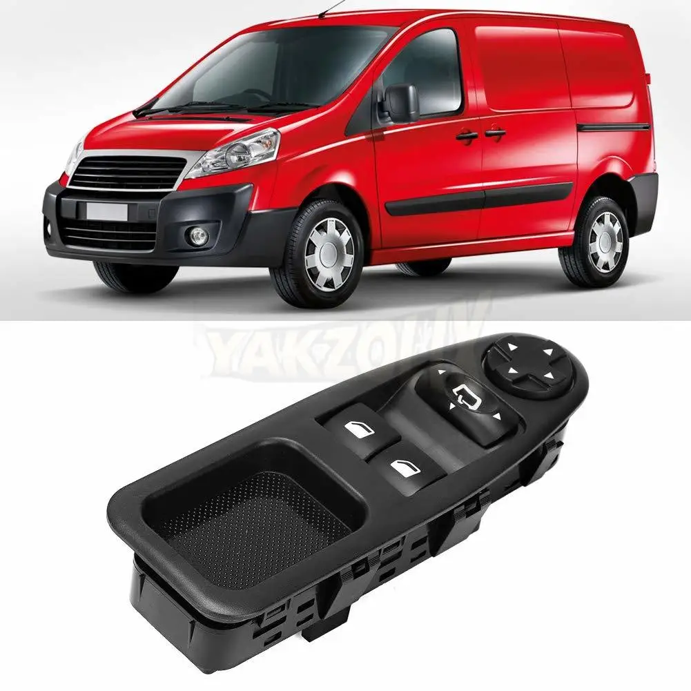 6554.ZJ For Fiat Scudo Citroen Dispatch Jumpy Peugeot Expert 2007 2008 - 2016 Power Window Door Master Switch Car Accessories