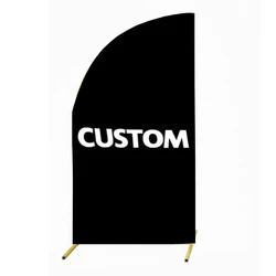 Tableclothsfactory Half Moon Custom Double-Sided Arch Backdrop Cover Birthday Party Baby Shower Wedding Polyester